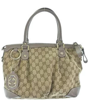 Gucci Sukey satchel signature beige GG rolled leather Brown